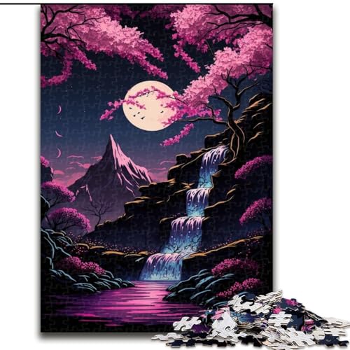 1000-teiliges Puzzle für Erwachsene, Mount Fuji, Japan, Puzzle aus Holz, lehrreiches und unterhaltsames Indoor-Spiel für die Heimdekoration, 1000 Teile(50x75cm) von RZFWJL