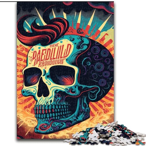 1000-teiliges Puzzle für Erwachsene, Neon-Landschafts-Puzzle aus Holz, Geschenkidee für die Feiertage, humorvolle Kunstwerke, detaillierte Kunstwerke, 1000 Teile(50x75cm) von RZFWJL