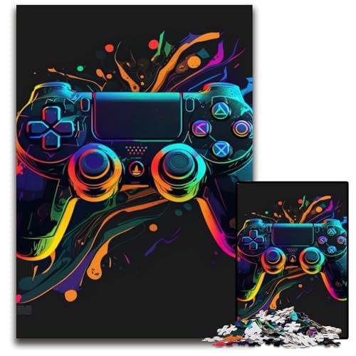 1000-teiliges Puzzle für Erwachsene, Neon-Spiel, unmögliche Puzzles für Erwachsene, perfekte Dekoration für Zuhause oder das Büro, 50x75cm/19,68x29,52 Zoll 1000-teiliges Puzzle für Erwachsene, Neon-Spiel, unmögliche Puzzles für Erwachsene, perfekte Dekoration für Zuhause oder das Büro, 50x75cm/19,68x29,52 Zoll von RZFWJL