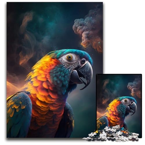 1000-teiliges Puzzle für Erwachsene, Papageiennebel, Papppuzzle, interaktives Familienspiel, Denksportaufgabe, Lernspielzeug, 26x38cm/10,23x14,96 Zoll 1000-teiliges Puzzle für Erwachsene, Papageiennebel, Papppuzzle, interaktives Familienspiel, Denksportaufgabe, Lernspielzeug, 26x38cm/10,23x14,96 Zoll von RZFWJL