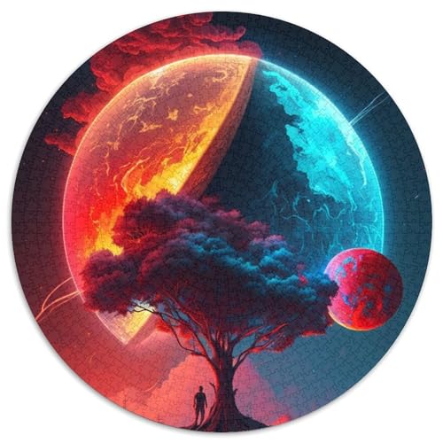 1000-teiliges Puzzle für Erwachsene, Planet Tree Puzzle für Erwachsene, anspruchsvolles Denkspiel für Teenager, Familienspaß, DIY-Heimdekor-Geschenk, 67,5 x 67,5 cm 1000-teiliges Puzzle für Erwachsene, Planet Tree Puzzle für Erwachsene, anspruchsvolles Denkspiel für Teenager, Familienspaß, DIY-Heimdekor-Geschenk, 67,5 x 67,5 cm von RZFWJL