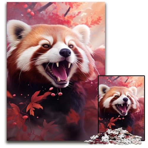 1000-teiliges Puzzle für Erwachsene, Sakura-Roter Panda, Holzpuzzle für Erwachsene, Spaß bei Aktivitäten zu Hause, Geburtstagsgeschenk, Reisegeschenk, 50x75cm/19,68x29,52 Zoll 1000-teiliges Puzzle für Erwachsene, Sakura-Roter Panda, Holzpuzzle für Erwachsene, Spaß bei Aktivitäten zu Hause, Geburtstagsgeschenk, Reisegeschenk, 50x75cm/19,68x29,52 Zoll von RZFWJL