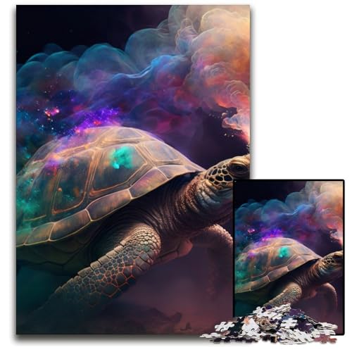 1000-teiliges Puzzle für Erwachsene, Schildkrötennebel, Puzzles für Erwachsene, Lernspielzeug für Jugendliche, Heim- und Bürodekoration, 26x38cm/10,23x14,96 Zoll 1000-teiliges Puzzle für Erwachsene, Schildkrötennebel, Puzzles für Erwachsene, Lernspielzeug für Jugendliche, Heim- und Bürodekoration, 26x38cm/10,23x14,96 Zoll von RZFWJL