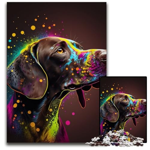 1000-teiliges Puzzle für Erwachsene, Spirit Dog-Puzzles für Erwachsene, Lernspielzeug für Jugendliche, Heimbüro-Dekoration, 26x38cm/10,23x14,96 Zoll 1000-teiliges Puzzle für Erwachsene, Spirit Dog-Puzzles für Erwachsene, Lernspielzeug für Jugendliche, Heimbüro-Dekoration, 26x38cm/10,23x14,96 Zoll von RZFWJL