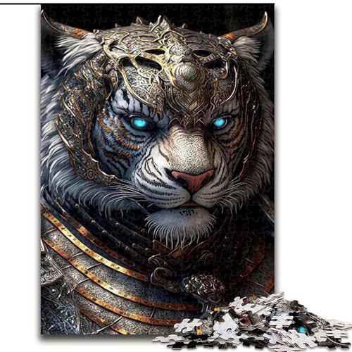 1000-teiliges Puzzle für Erwachsene, Tiger-Puzzle aus Holz, lehrreiches und unterhaltsames Indoor-Spiel für die Heimdekoration, 1000 Teile(50x75cm) von RZFWJL