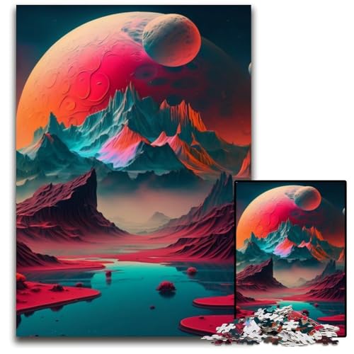 1000-teiliges Puzzle für Erwachsene, Universum, Planeten, Puzzles für Erwachsene, Lernspielzeug für Jugendliche, Heim- und Bürodekoration, 50x75cm/19,68x29,52 Zoll 1000-teiliges Puzzle für Erwachsene, Universum, Planeten, Puzzles für Erwachsene, Lernspielzeug für Jugendliche, Heim- und Bürodekoration, 50x75cm/19,68x29,52 Zoll von RZFWJL