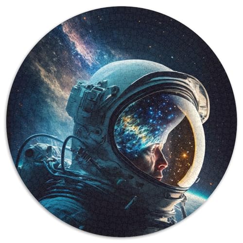 1000-teiliges Puzzle für Erwachsene, Weltraum-Astronaut, rund, 1000 Teile, für Erwachsene, anspruchsvolles DIY-Dekorationsspiel, interaktives Familienspielzeug, 67,5 x 67,5 cm 1000-teiliges Puzzle für Erwachsene, Weltraum-Astronaut, rund, 1000 Teile, für Erwachsene, anspruchsvolles DIY-Dekorationsspiel, interaktives Familienspielzeug, 67,5 x 67,5 cm von RZFWJL