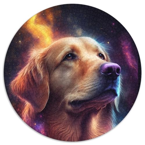 1000-teiliges Puzzle für Erwachsene, Weltraum-Golden Retriever, Kartonpuzzle, DIY-Heimdekor-Geschenk, Denkspiel, 67,5 x 67,5 cm 1000-teiliges Puzzle für Erwachsene, Weltraum-Golden Retriever, Kartonpuzzle, DIY-Heimdekor-Geschenk, Denkspiel, 67,5 x 67,5 cm von RZFWJL