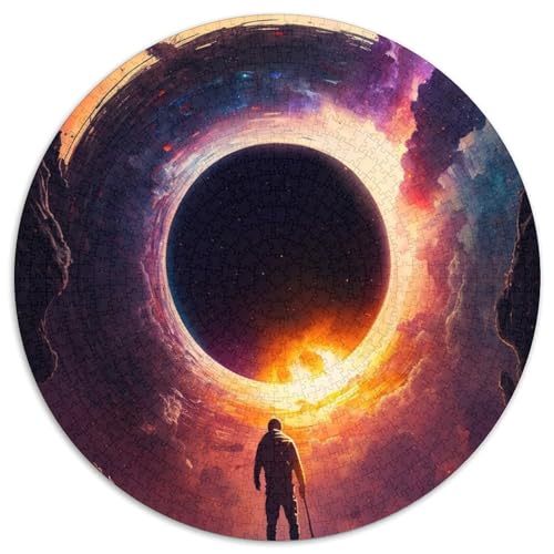 1000-teiliges Puzzle für Erwachsene, Weltraum-Schwarzes Loch, rund, 1000 Teile, für Erwachsene, anspruchsvolles DIY-Dekorationsspiel, interaktives Familienspielzeug, 67,5 x 67,5 cm 1000-teiliges Puzzle für Erwachsene, Weltraum-Schwarzes Loch, rund, 1000 Teile, für Erwachsene, anspruchsvolles DIY-Dekorationsspiel, interaktives Familienspielzeug, 67,5 x 67,5 cm von RZFWJL
