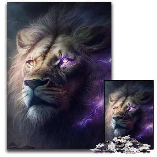 1000-teiliges Puzzle für Erwachsene, Weltraumlöwe, Puzzles für Erwachsene, Lernspielzeug für Jugendliche, Heimbüro-Dekor, 50x75cm/19,68x29,52 Zoll 1000-teiliges Puzzle für Erwachsene, Weltraumlöwe, Puzzles für Erwachsene, Lernspielzeug für Jugendliche, Heimbüro-Dekor, 50x75cm/19,68x29,52 Zoll von RZFWJL