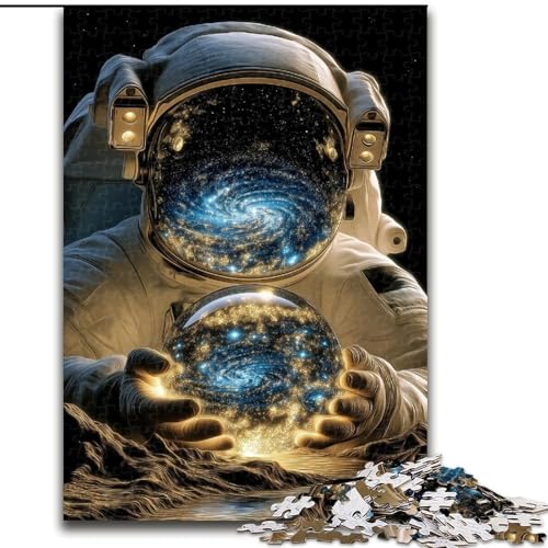 1000-teiliges Puzzle für Erwachsene, Weltraumvortex-Astronaut, Lernspiele, Heimdekoration ganze Familie (Größe 50x75cm) von RZFWJL
