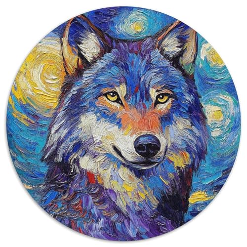 1000-teiliges Puzzle für Erwachsene, Wolf-Nachthimmel, Kartonpuzzle, DIY-Heimdekor-Geschenk, Denkspiel, 67,5 x 67,5 cm 1000-teiliges Puzzle für Erwachsene, Wolf-Nachthimmel, Kartonpuzzle, DIY-Heimdekor-Geschenk, Denkspiel, 67,5 x 67,5 cm von RZFWJL