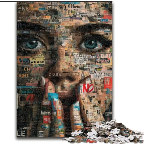 1000-teiliges Puzzle für Erwachsene, abstrakte Kunst, Lernspiele, Heimdekoration, ganze Familie (Größe 26x38cm) von RZFWJL