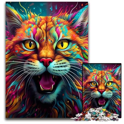 1000-teiliges Puzzle für Erwachsene, buntes Luchs-Puzzle aus Pappe, anspruchsvolles Denkspiel für Teenager, unterhaltsames interaktives Spiel für die ganze Familie, 26x38cm/10,23x14,96 Zoll 1000-teiliges Puzzle für Erwachsene, buntes Luchs-Puzzle aus Pappe, anspruchsvolles Denkspiel für Teenager, unterhaltsames interaktives Spiel für die ganze Familie, 26x38cm/10,23x14,96 Zoll von RZFWJL