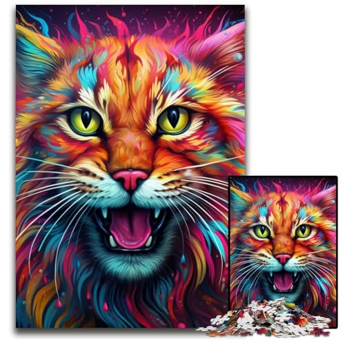 1000-teiliges Puzzle für Erwachsene, buntes Luchs-Puzzle aus Pappe, anspruchsvolles Denkspiel für Teenager, unterhaltsames interaktives Spiel für die ganze Familie, 26x38cm/10,23x14,96 Zoll 1000-teiliges Puzzle für Erwachsene, buntes Luchs-Puzzle aus Pappe, anspruchsvolles Denkspiel für Teenager, unterhaltsames interaktives Spiel für die ganze Familie, 26x38cm/10,23x14,96 Zoll von RZFWJL