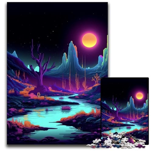 1000-teiliges Puzzle für Erwachsene, dunkler Wald, Puzzles für Erwachsene, Lernspielzeug für Jugendliche, Heimbüro-Dekor, 26x38cm/10,23x14,96 Zoll 1000-teiliges Puzzle für Erwachsene, dunkler Wald, Puzzles für Erwachsene, Lernspielzeug für Jugendliche, Heimbüro-Dekor, 26x38cm/10,23x14,96 Zoll von RZFWJL