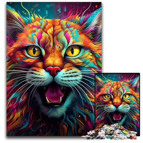 1000-teiliges Puzzle für Erwachsene, farbenfrohes Luchs-Holzpuzzle, anspruchsvolles Denkspiel für Teenager, unterhaltsames interaktives Spiel für die ganze Familie, 50x75cm/19,68x29,52 Zoll 1000-teiliges Puzzle für Erwachsene, farbenfrohes Luchs-Holzpuzzle, anspruchsvolles Denkspiel für Teenager, unterhaltsames interaktives Spiel für die ganze Familie, 50x75cm/19,68x29,52 Zoll von RZFWJL