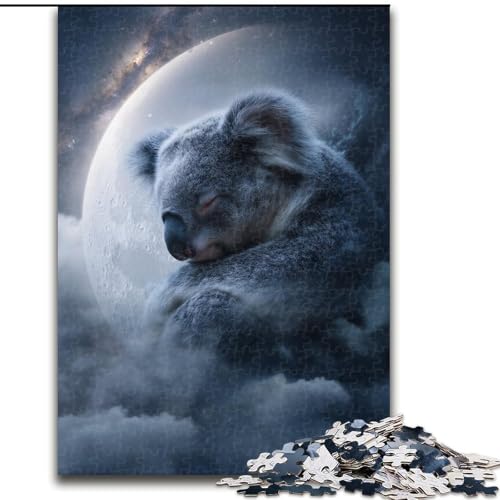 1000-teiliges Puzzle für Erwachsene, schlafendes Faultier, Lernspiele, Heimdekoration ganze Familie (Größe 26x38cm) von RZFWJL