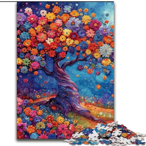 1000-teiliges Puzzle für Erwachsene und Jugendliche, Baum des Lebens, Lernspielzeug für Kinder ab 14 Jahren, ganze Familie (Größe 50x75cm) von RZFWJL