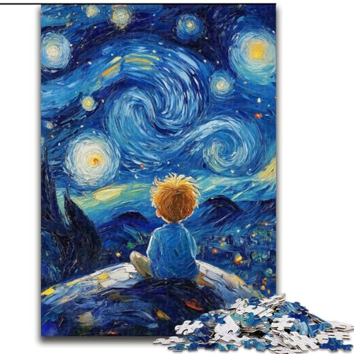 1000-teiliges Puzzle für Erwachsene und Jugendliche, Der kleine Prinz des Nachthimmels, Staycation Kill Time, perfekte Dekoration für Kinder ab 14 Jahren (Größe 50x75cm) von RZFWJL