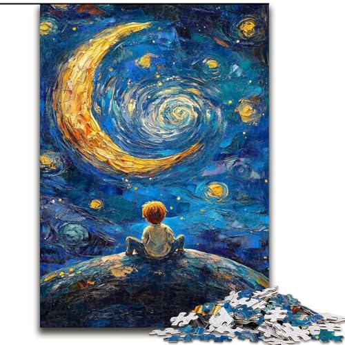 1000-teiliges Puzzle für Erwachsene und Jugendliche, Der kleine Prinz des Nachthimmels, lehrreich ganze Familie (Größe 50x75cm) von RZFWJL