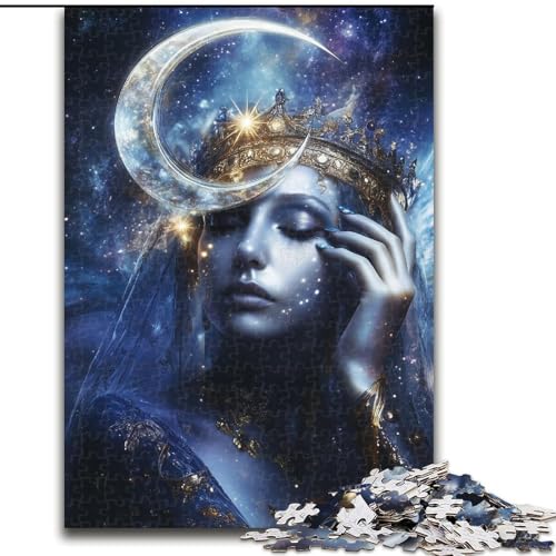 1000-teiliges Puzzle für Erwachsene und Jugendliche, Mondgöttin, entspannendes intellektuelles Lernspielzeug, Geburtstagsgeschenk (Größe 50x75cm) von RZFWJL
