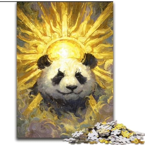 1000-teiliges Puzzle für Erwachsene und Jugendliche, Panda, Spiele, Spielzeug, Geschenk, einzigartige Geburtstags- und Geschenkideen für Kinder ab 14 Jahren (Größe 50x75cm) von RZFWJL