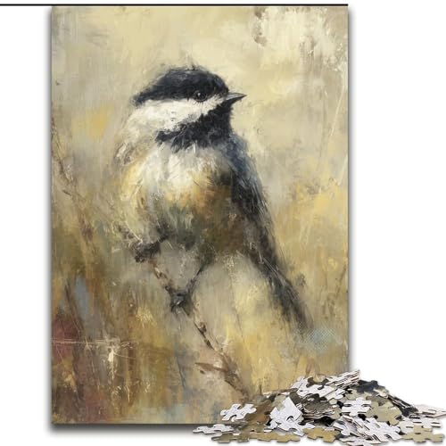 1000-teiliges Puzzle für Erwachsene und Jugendliche, Spatz, entspannendes intellektuelles Lernspielzeug, Geburtstagsgeschenk (Größe 50x75cm) von RZFWJL