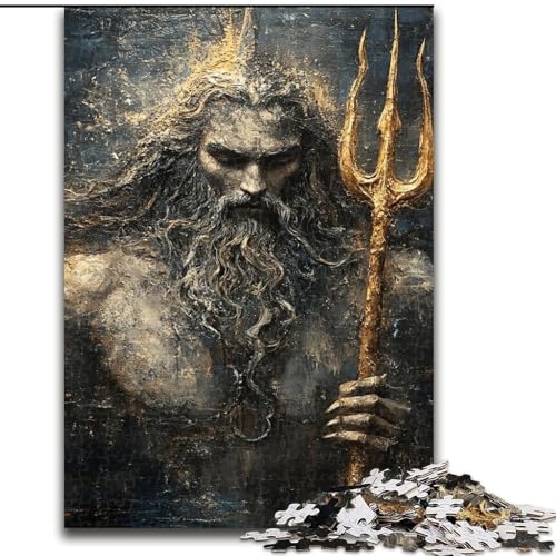 1000-teiliges Puzzle für Erwachsene und Jugendliche König des Ozeans, Lernspielzeug für und ab 14 Jahren, ganze Familie (Größe 26x38cm) von RZFWJL