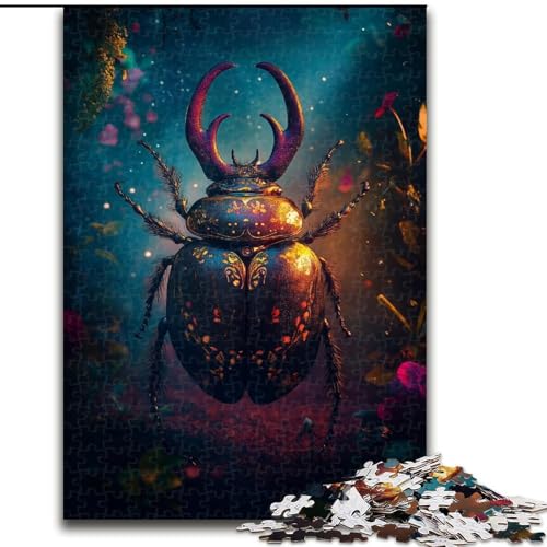 1000-teiliges Puzzle für Jugendliche und Erwachsene, Käfer, Lernspielzeug für Kinder ab 14 Jahren, ganze Familie (Größe 50x75cm) von RZFWJL