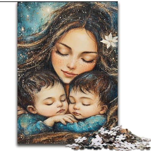 1000-teiliges Puzzle für Jugendliche und Erwachsene, schlafende Person, Lernspielzeug für Kinder ab 14 Jahren, ganze Familie (Größe 26x38cm) von RZFWJL