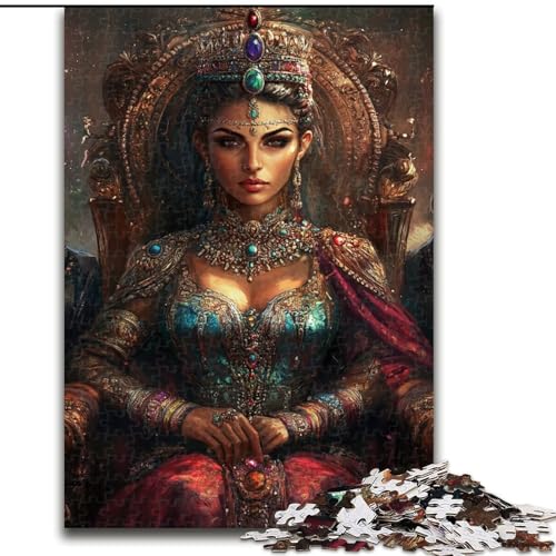 1000-teiliges Puzzle für Teenager, Geschenk Queen, für Lernspiele, Herausforderungsspielzeug, zur Verbesserung des Gedächtnisses für 14-Jährige (Größe 50x75cm) von RZFWJL