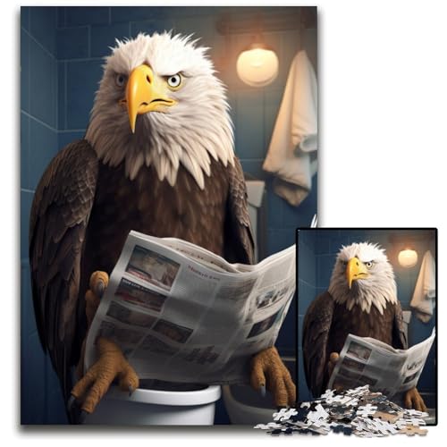 Adler liest Zeitung Puzzle für Erwachsene,1000-teiliges Puzzle für Erwachsene,anspruchsvolles Denkspiel für Teenager,unterhaltsames interaktives Spiel für die ganze Familie,26x38cm/10,23x14,96 Zoll Adler liest Zeitung Puzzle für Erwachsene,1000-teiliges Puzzle für Erwachsene,anspruchsvolles Denkspiel für Teenager,unterhaltsames interaktives Spiel für die ganze Familie,26x38cm/10,23x14,96 Zoll von RZFWJL