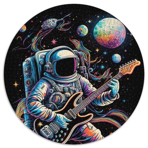 Astronaut spielt Gitarre, 1000-teiliges Puzzle für Erwachsene, interaktives Familienspiel, Familienaktivitätsspiel, 67,5 x 67,5 cm von RZFWJL