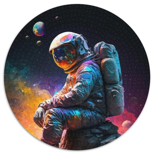 Astronauten-Puzzle, 1000 Teile, für Erwachsene, pädagogisches Denkspiel, künstlerische Heim- und Bürodekoration, ab 14 Jahren, 67,5 x 67,5 cm von RZFWJL