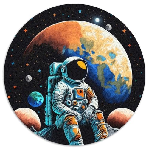 Astronauten-Puzzle, 1000 Teile, für Erwachsene, pädagogisches Denkspiel, künstlerische Heim- und Bürodekoration, ab 14 Jahren, 67,5 x 67,5 cm von RZFWJL
