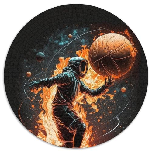 Astronauten-Puzzle 1000 Teile für Erwachsene, 1000-teiliges rundes Puzzle, Spaß für die ganze Familie, Basteln, perfekt für Geburtstage, Feiertage, 67,5 x 67,5 cm Astronauten-Puzzle 1000 Teile für Erwachsene, 1000-teiliges rundes Puzzle, Spaß für die ganze Familie, Basteln, perfekt für Geburtstage, Feiertage, 67,5 x 67,5 cm von RZFWJL
