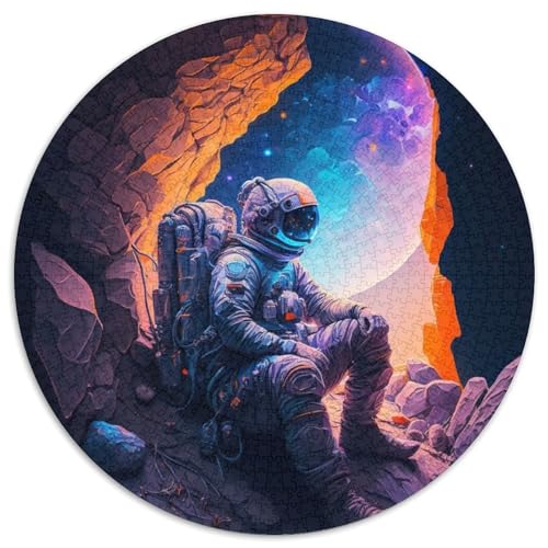 Astronauten-Puzzle 1000 Teile für Erwachsene, 1000-teiliges rundes Puzzle, Spaß für die ganze Familie, Basteln, perfekt für Geburtstage, Feiertage, 67,5 x 67,5 cm Astronauten-Puzzle 1000 Teile für Erwachsene, 1000-teiliges rundes Puzzle, Spaß für die ganze Familie, Basteln, perfekt für Geburtstage, Feiertage, 67,5 x 67,5 cm von RZFWJL