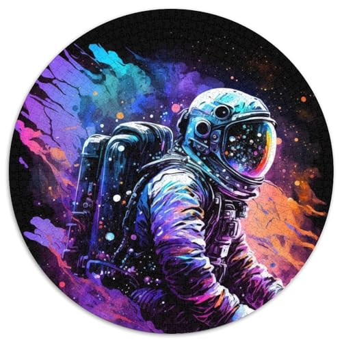 Astronauten-Puzzle aus Karton mit 1000 Teilen, Familie und Freunde, geeignet für Kinder ab 14 Jahren, 67,5 x 67,5 cm von RZFWJL