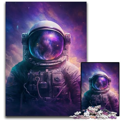 Astronauten-Puzzle für Erwachsene, 1000-teiliges, schwieriges Puzzle für Erwachsene, Denkspiel für Teenager und Familieninteraktion, 50x75cm/19,68x29,52 Zoll von RZFWJL