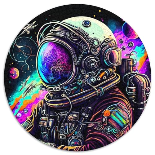 Astronauten-Puzzle mit 1000 Teilen, runde Puzzles mit 1000 Teilen für Erwachsene, anspruchsvolles Denkspiel – entspannendes Spielzeug für Teenager, 67,5 x 67,5 cm Astronauten-Puzzle mit 1000 Teilen, runde Puzzles mit 1000 Teilen für Erwachsene, anspruchsvolles Denkspiel – entspannendes Spielzeug für Teenager, 67,5 x 67,5 cm von RZFWJL