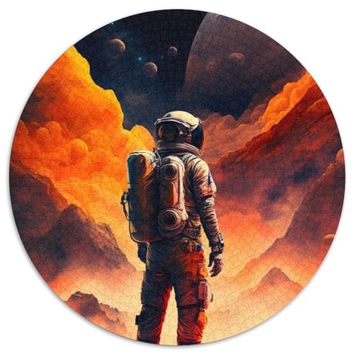 Astronauten-Puzzle mit 1000 Teilen, runde Puzzles mit 1000 Teilen für Erwachsene, anspruchsvolles Denkspiel – entspannendes Spielzeug für Teenager, 67,5 x 67,5 cm Astronauten-Puzzle mit 1000 Teilen, runde Puzzles mit 1000 Teilen für Erwachsene, anspruchsvolles Denkspiel – entspannendes Spielzeug für Teenager, 67,5 x 67,5 cm von RZFWJL