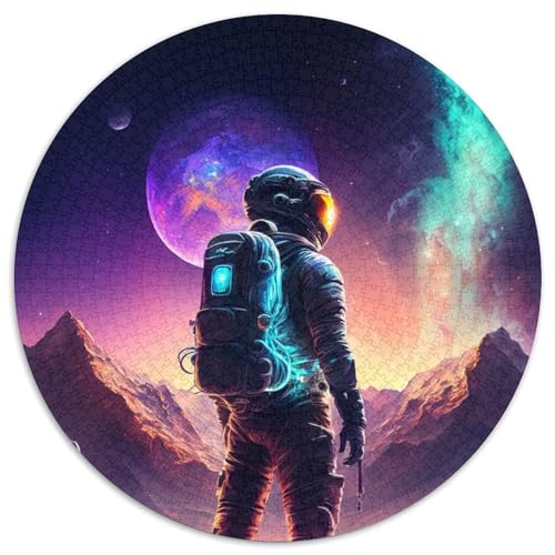 Astronauten-Puzzle mit 1000 Teilen, runde Puzzles mit 1000 Teilen für Erwachsene, anspruchsvolles Denkspiel – entspannendes Spielzeug für Teenager, 67,5 x 67,5 cm Astronauten-Puzzle mit 1000 Teilen, runde Puzzles mit 1000 Teilen für Erwachsene, anspruchsvolles Denkspiel – entspannendes Spielzeug für Teenager, 67,5 x 67,5 cm von RZFWJL