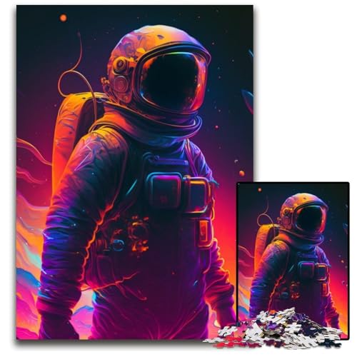 Astronautennebel-Puzzle 1000 Teile für Erwachsene, Puzzle für Erwachsene, Lernspielzeug für Jugendliche, Heimbüro-Dekor, 26x38cm/10,23x14,96 Zoll von RZFWJL