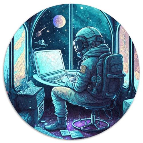 Astronautenspiel-Puzzle 1000 Teile für Erwachsene, 1000-teiliges rundes Puzzle, Familienspaß zum Basteln, perfekt für Geburtstage, Feiertage, 67,5 x 67,5 cm Astronautenspiel-Puzzle 1000 Teile für Erwachsene, 1000-teiliges rundes Puzzle, Familienspaß zum Basteln, perfekt für Geburtstage, Feiertage, 67,5 x 67,5 cm von RZFWJL