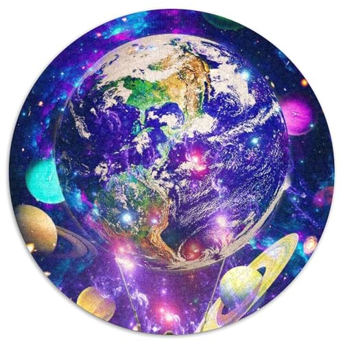 Beyond The Stars 1000-teiliges Puzzle, 1000-teiliges rundes Puzzle für Erwachsene, Lernspielzeug für Teenager, Heimbüro-Dekor, 67,5 x 67,5 cm von RZFWJL