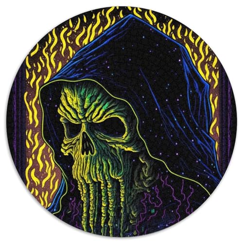 Black Light Entity Puzzle 1000 Teile für Erwachsene, 1000-teiliges rundes Puzzle, Spaß für die ganze Familie, Basteln, perfekt für Geburtstage, Feiertage, 67,5 x 67,5 cm Black Light Entity Puzzle 1000 Teile für Erwachsene, 1000-teiliges rundes Puzzle, Spaß für die ganze Familie, Basteln, perfekt für Geburtstage, Feiertage, 67,5 x 67,5 cm von RZFWJL