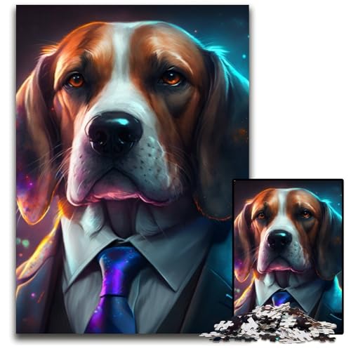 Boss Beagle Puzzle für Erwachsene, 1000-teiliges Puzzle für Erwachsene, anspruchsvolles Denkspiel für Teenager, unterhaltsames interaktives Spiel für die ganze Familie, 50x75cm/19,68x29,52 Zoll Boss Beagle Puzzle für Erwachsene, 1000-teiliges Puzzle für Erwachsene, anspruchsvolles Denkspiel für Teenager, unterhaltsames interaktives Spiel für die ganze Familie, 50x75cm/19,68x29,52 Zoll von RZFWJL