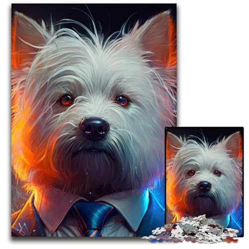 Boss Dog Puzzle für Erwachsene, 1000-teiliges schwieriges Puzzle für Erwachsene, Denkspiel für Teenager und Familieninteraktion, 26x38cm/10,23x14,96 Zoll Boss Dog Puzzle für Erwachsene, 1000-teiliges schwieriges Puzzle für Erwachsene, Denkspiel für Teenager und Familieninteraktion, 26x38cm/10,23x14,96 Zoll von RZFWJL