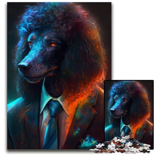 Boss Leopard Puzzle für Erwachsene, 1000 Teile, Puzzle für Erwachsene, perfekte Dekoration für Zuhause oder das Büro, 26x38cm/10,23x14,96 Zoll von RZFWJL